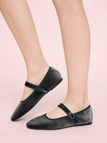 CUCCOO DOLLMOD Women's Buckle Design Casual Versatile Shoes Spring Shoes - Grey - View 9