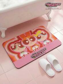 THE POWERPUFF GIRLS X Joivida 1个宠物食品垫，可爱卡通印花防水餐垫 - 紅色和粉色 - 查看 1