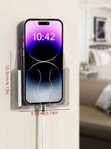 Grande capacité 2 en 1 station de charge organisateur sans fil support de chargeur pour téléphone, télécommande, sans perçage, compatible Android, plusieurs couleurs, cadeau d'anniversaire pour la famille, les amis, organisation de bureau à domicile - Multicolore - Voir 4