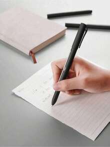 24 Self-Contained Blank Paper Pens, Surprise Exam Memo Pens, Portable And Smooth Writing - Black - View 3