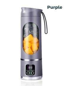 Teckwe 便携式电动搅拌机，USB接口，450毫升容量，可榨汁、制作奶昔和冰沙，小型搅拌机，混合功能齐全，小巧便捷，用途广泛 - 彩色 - 查看 10