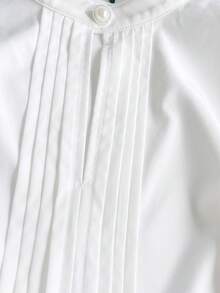 GlowEve CURVE Áo sơ mi trơn màu thanh lịch cỡ lớn có thắt lưng - trắng - Xem 4