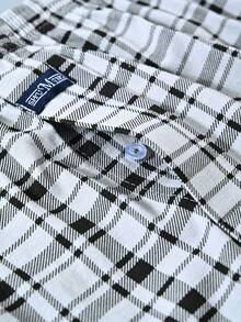 2条装男士高腰格子印花宽松舒适平角内裤，夏季 - 彩色 - 查看 7