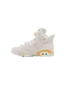 Nike Air Jordan 6 Retro "Pearl" - Pure Platinum/Glacier Blue/Metallic Gold - View 5