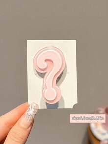 Joivida 1个糖果色趣味问号发夹，创意刘海，展现夏季新款女士发饰，渐变问号发夹，可爱发夹，趣味设计，休闲风格，展现时尚个性，装饰发夹，青春发夹 - 彩色 - 查看 11