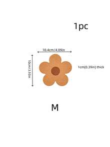 1/2 miếng lót cách nhiệt bằng gỗ, miếng lót nồi thiết kế hoa sáng tạo cho bàn ăn, thích hợp cho Ngày Valentine, Đám cưới, Sinh nhật. - Nhiều màu - Xem 2