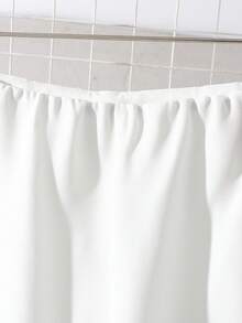 GlowEve High Waist Wide Leg Pants With Black Side Stripe And Metal Buckle, French Minimalist Style, Draping Effect, Slimming, Ankle Length For Commuting - White - View 6