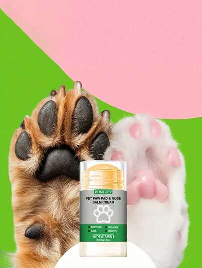 1支/3支装宠物护爪霜，富含乳木果油、椰子油及其他植物成分，温和保湿，便携无香型，适用于干燥皲裂的爪子，可用于狗狗美容、宠物护理、呵护宠物爪子健康。