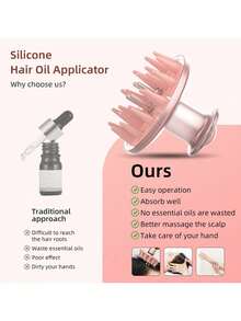 专业头皮按摩梳带滚珠 - 便携式家用沙龙护理仪，精油刷带360°旋转刷头，深层护理头皮，促进头发生长，舒缓压力，礼盒套装 - 彩色 - 查看 4