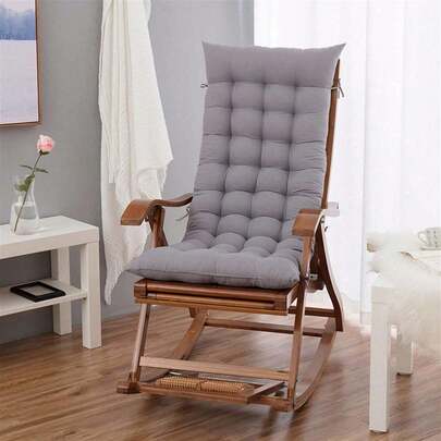 Cojín para silla con respaldo alto, suave, para jardín, patio, tapicería y exterior.