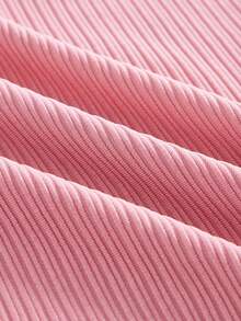 Officeau Old Money Style Men's Ribbed Knit Shirt Short Sleeve Lapel Shirt Solid Color Textured Pink Shirt For Summer Resort Vacation Casual Office Wear.Christmas&New Year's Excellent Gift For Dad Or Husband Spring To Summer - Red - View 5