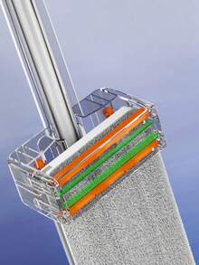 Bộ 1 cây lau nhà phẳng 45cm, cây lau nhà gia dụng mới kèm miếng lau thay thế cỡ lớn thấm hút tốt, giúp lau dọn phòng tắm rảnh tay. - Nhiều màu - Xem 4