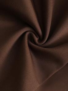 Resyla Áo vest thời trang mùa hè mới, kiểu dáng không tay cổ chữ U với khóa kim loại trang trí, phù hợp cho việc đi làm, đi chơi và tụ họp. - màu nâu - Xem 3