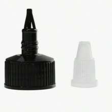 60ml/Plastic PET Juice Liquid Capacity Dropper Bottles Twist Top Cap Tattoo Pigment Ink Containers - White - View 3