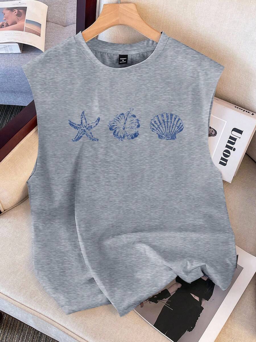 Manfinity Joysei Light Grey Sleeveless Vest For Men