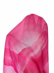 Aloruh 新浪漫碎花简约修身鱼尾连衣裙 - 粉色 - 查看 8