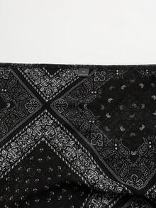 Sunspun Plus Size Bohemian Style Asymmetrical Shoulder Blouse, Spring/Summer - Multicolor - View 4