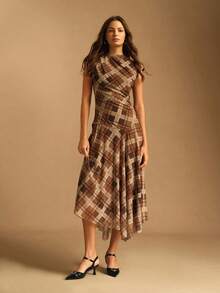 Rosivie 女士时尚优雅通勤纽扣尖头高跟鞋 - 黑色 - 查看 2