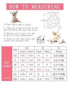 防滑红色宠物鞋，适合小型犬（不防水） - 紅色 - 查看 2