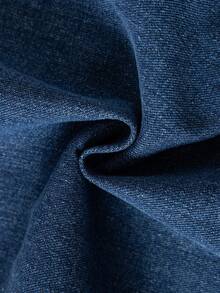 Manfinity LEGND Retro American Plaid Patchwork Loose Fit Distressed Wide Leg Jeans - Blue - View 9