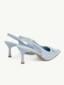 CUCCOO CHICEST Tacones altos elegantes de punta fina para mujer, adecuados para el uso diario y el trabajo - Azul - Ver 10
