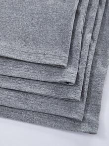 5pcs Boys' Comfortable Casual Sleeveless Solid Gray Crew Neck Undershirt Vest, Versatile Basic Layering Piece, Soft Stretchy Knit Fabric, Machine Washable - Multicolor - View 8