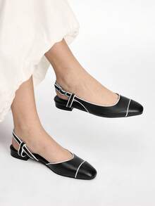 女士平底鞋 - 黑色 - 查看 5