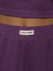 Musera Sport 厚腰带休闲裤，适合度假、机场休闲、运动、板式网球、匹克球等，秋季、冬季、优雅假日休闲夏季穿着。 - 紫羅蘭色 - 查看 6