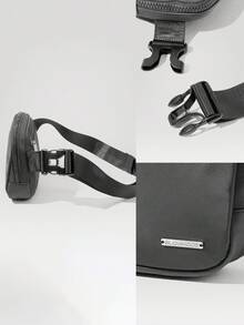 GLOWMODE 1L Zipper Everywhere Belt Bag Water Repellent Waist Crossbody Bags With Adjustable Strap  Spring Summer - Deep Space Grey - View 6