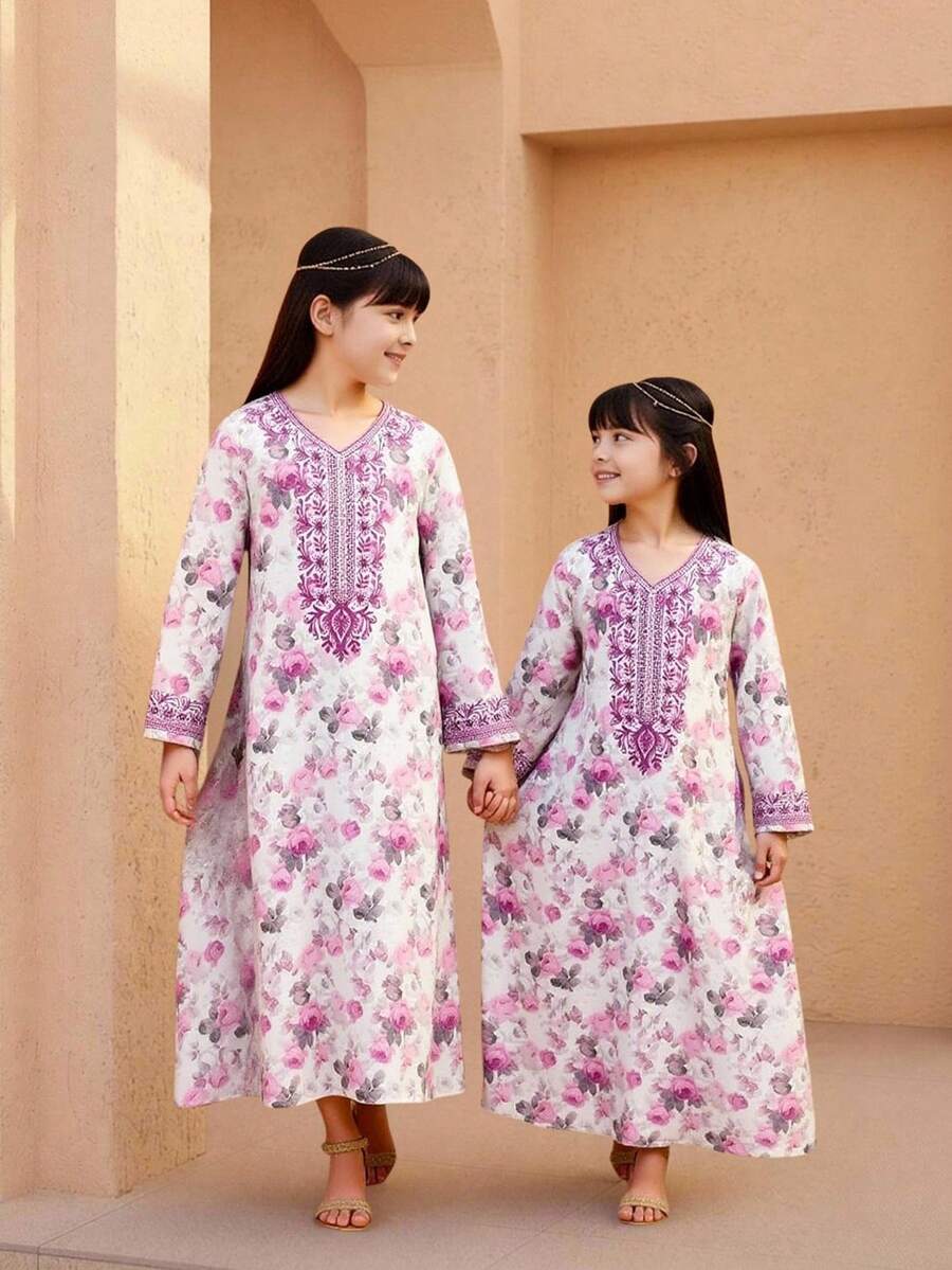 Đầm in họa tiết thanh lịch, sang trọng, phong cách Bohemian mùa hè mới, thích hợp cho kỳ nghỉ biển. - Nhiều màu - Xem 1