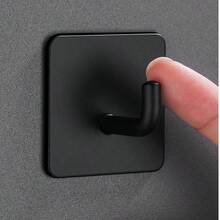 1/3/6 件套自粘挂钩墙贴，可挂外套、钥匙、毛巾、包包、帽子等，家居饰品收纳 - 方底小丁鉤 - 查看 7