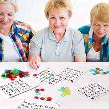 60张宾果游戏纸卡，包含60张可重复使用的电子卡片，适用于宾果游戏、生日派对、公司活动、课堂游戏、家庭娱乐等场合。 - 黑與白 - 查看 6