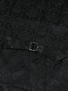 Officeau Men's Jacquard Business Party Banquet Vest, Does Not Include Tie And Shirt - Black - View 7