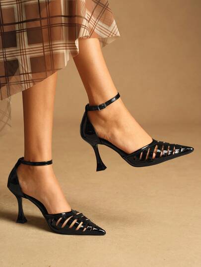 Rosivie 休闲通勤纯色尖头女式高跟鞋