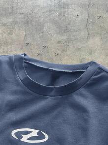 AXEPEAK Men's Geometric Print Round Neck Short Sleeve Casual Versatile T-Shirt - Multicolor - View 4