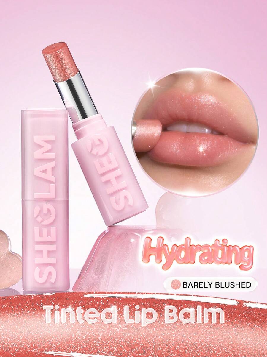 SHEGLAM Silk Slip 唇油膏-Barely Blushed 品牌 美容 化妝 化妝品 適合女性與女孩 完美搭配冬季春季 Y2K 時尚 流行 生日禮物 假期 派對準備就緒 最佳顏色 - 609 Barely Blushed - 查看 1
