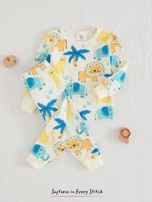 Cozy Pixies Baby Boys Pajamas Snug Fit Summer Baby Pajamas Baby Pajamas Baby Pjs Bamboo Baby Pj Set - Multicolor - View 3