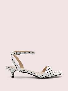 CUCCOO DOLLMOD Giày sandal nữ mũi tròn gót thấp chấm bi dễ thương - Nhiều màu - Xem 2