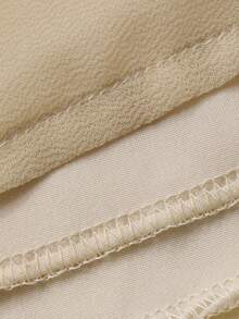 DAZY Đầm dài ngang gối không tay cổ chữ V xếp ly thanh lịch dành cho nữ, đầm dự tiệc cưới mùa hè. - Vàng nhạt - Xem 9