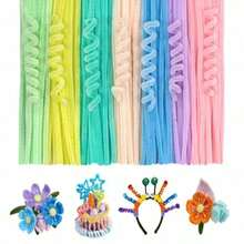 Bộ dụng cụ thủ công 201 món làm từ dây kẽm, bao gồm 200 dây kẽm và 1 que keo dán, vật liệu thủ công số lượng lớn cho việc tự làm đồ thủ công mỹ nghệ và trang trí sáng tạo. - Nhiều màu - Xem 17