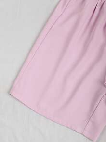 GlowEve 2pcs Women's Casual Short Sleeve Set, Elevated Style - Mauve Purple - View 8