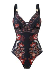 Swim Oasis 2026新款春夏女士两件套印花泳衣和网纱长裙沙滩度假休闲泳装套装 - 彩色 - 查看 3