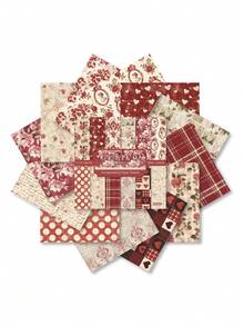 24张DIY相册、剪贴簿、日记材料纸、卡片制作背景纸，6英寸单面图案纸 - 彩色 - 查看 7