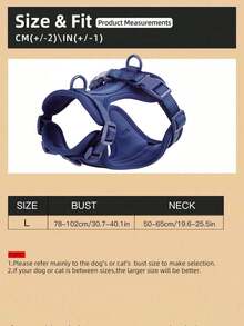Lightweight Dog Chest Strap: Adjustable, Breathable Mesh Pet Tank Top Chest Strap With Soft And Comfortable Cushion, Non Pulling Pet Chest Strap With Adjustable Soft Cushion, Dog Tank Top, Breathable Mesh Pad, Macaron Color Pet Rope, Dog Collar, Traction Strap, Chest Strap Tank Top Style, Suitable For Small, Medium, And Large Dogs - Royal Blue - View 3