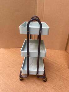Miniature Model Mini Meal Cart BJD Miniature Food And Play Scene Storage Rack Model Storage Rack, Dollhouse 1:12, Dollhouse Decorative Ornaments, Miniature Scene Shooting Decorative Props, Miniature Model - Multicolor - View 5