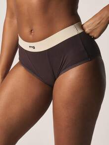 MISSGUIDED Women's Briefs With Contrast Waistband Classic Everyday Hipster Panties Comfortable Basic Underwear