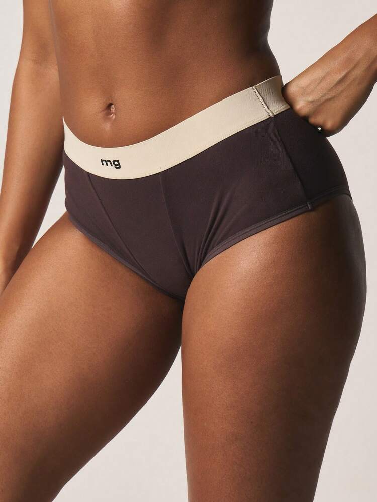 MISSGUIDED Damen Höschen mit kontrastierendem Bund, klassische Alltagshüftslips, bequeme Basis-Unterwäsche