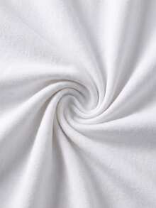 少女休闲简约修身圆领短袖高腰露脐常规T恤，适合夏季穿着 - 彩色 - 查看 4