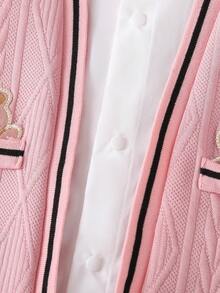 Infant Boys' Autumn New Gentleman Style 2 In 1 Romper - Pink - View 6