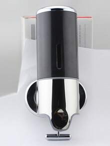 1pc Wall Mounted Bathroom/Kitchen Soap Dispenser, Shampoo/Shower Gel/Handwash/Dish Soap Liquid Lotion Dispenser, Manual Refillable Pump, Reusable For Home, Kitchen, Bathroom, Restaurant, Hotel, School Back To School - Multicolor - View 4